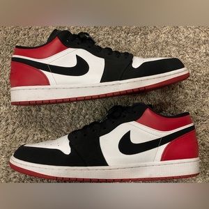 Air Jordan 1 Low Black Toe size 14